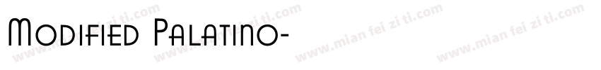 Modified Palatino字体转换